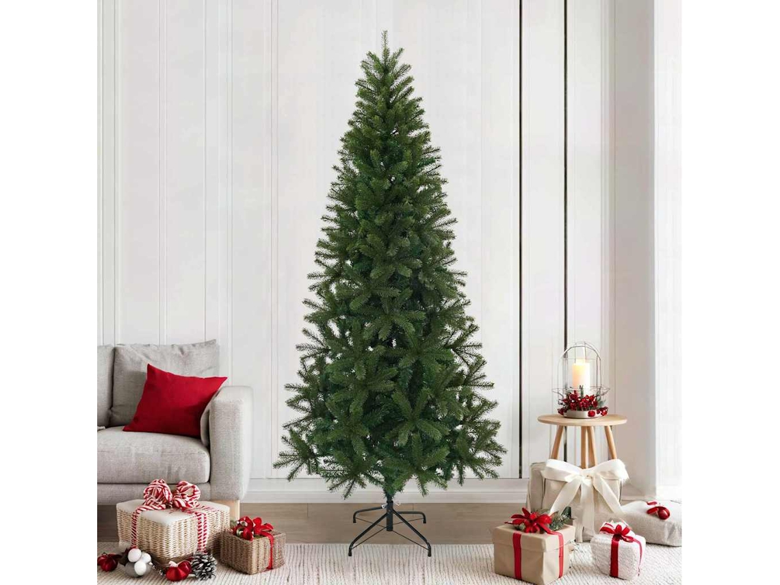 Vidaxl Árvore De Natal Artificial Verde 240 Cm Pvc, Pe E Aço