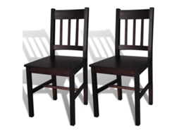 Dining Chair, Dining Chairs Vidaxl Marrom Madeira De Pinho (n/a)