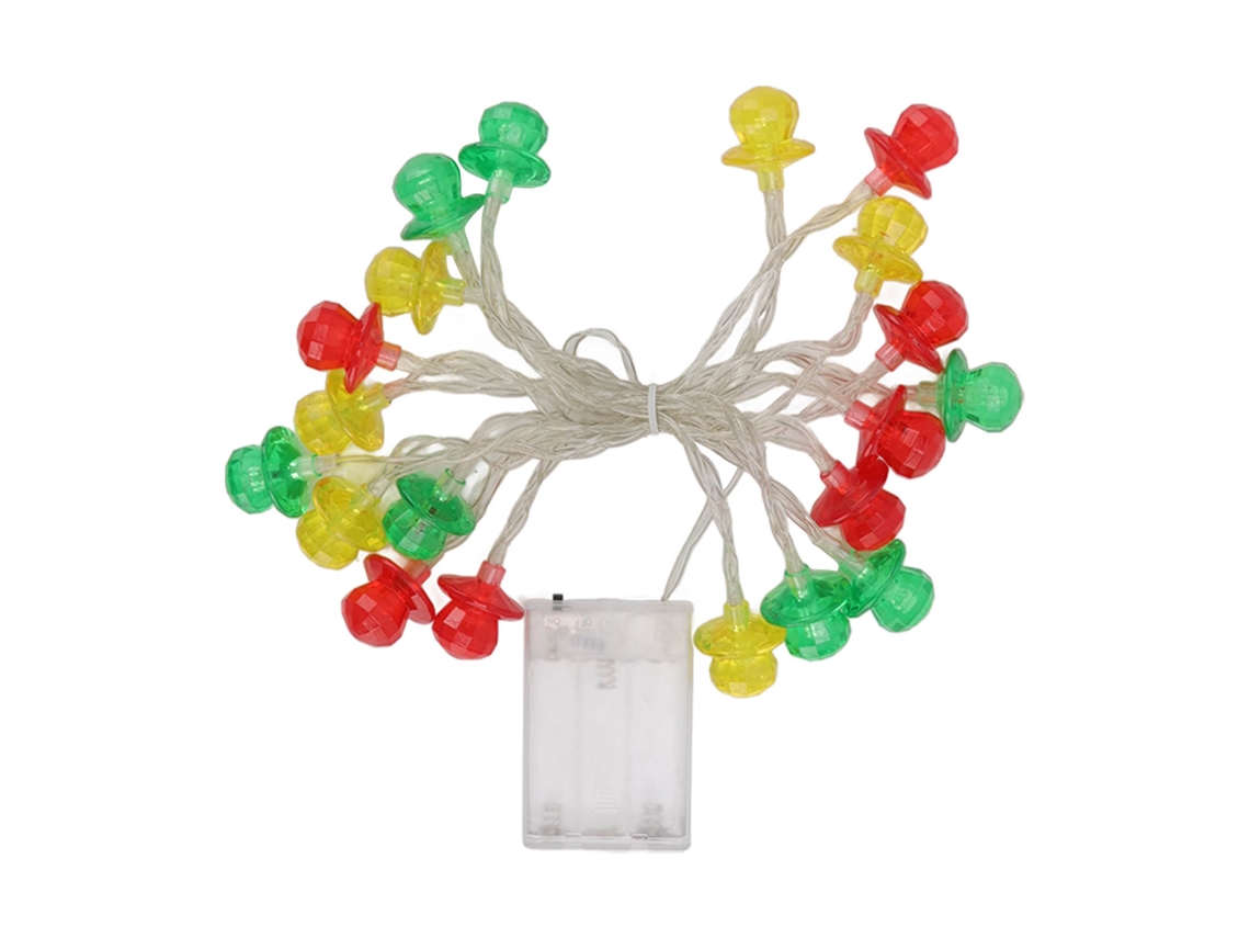 Rebe-cordón De Luces Led Com Pilha Para Decoração De Quarto De Natal Lâmpadas Decorativas