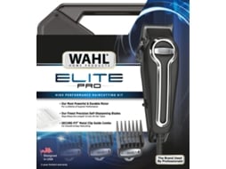 Aparador WAHL Elite Pro 20106.0460 (Corrente - 1 - 25 mm) — Corta cabelo alto desempenho, nivel professional. 10 pentes especiais patente WAHL, motor duradero e potente.