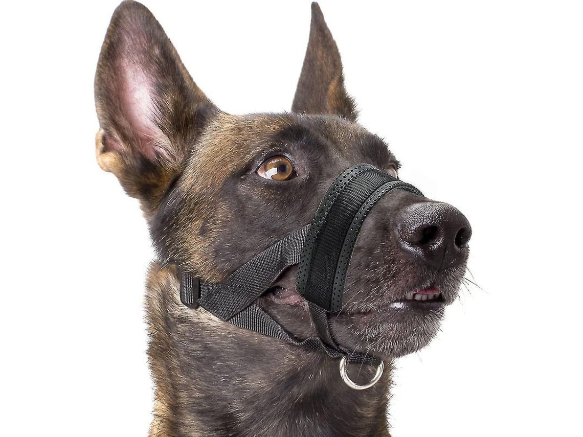 2026 boquilla Suave de Nylon para Perros, Anti mordedura, Anti ladridos, Anti mordisqueo, Ajustable (xl, Negro)
