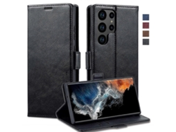 Capa De Couro Antirroubo Rfid Lc.imeeke Para Samsung Galaxy S23 Ultra 5g