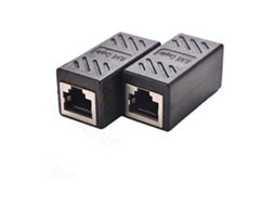 Conjunto De 2 Conectores Rj45 Para Cabo Ethernet, Conector Lan, Conector Em Linha Aquaforge