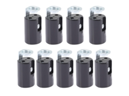 Conjunto De 9 Soquetes De Base E14 Para Lâmpadas De Vela, Com Suportes De Plástico E Ferro.