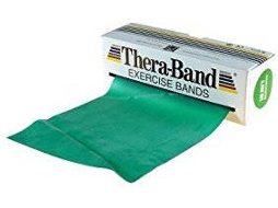 Faixa para exercícios THERALINE (Verde - 5.5 m - Látex)