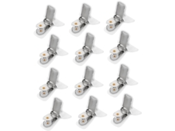 Conjunto de 12 pinos acolchoados ajustáveis e antiderrapantes para fixar com segurança as capas de colcha.