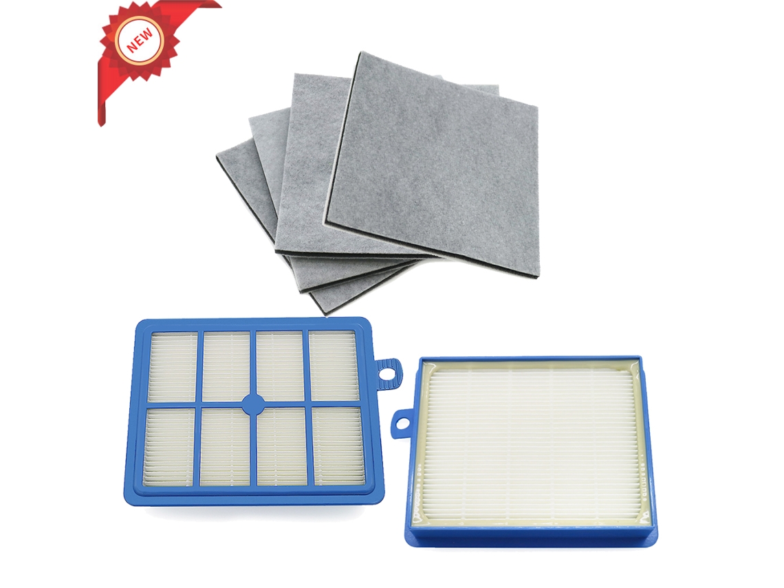 Lavável 2 peças filtro hepa poeira h12 h134 peças filtro de algodão do motor para philips electrolux aeg aspirador peças reposição