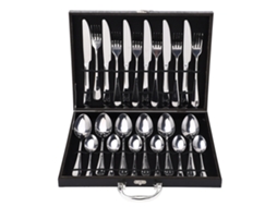 Conjunto de Talheres S/MARCA de aço inoxidável 304 europeu 24 peças para 6 pessoas