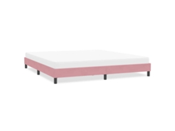 Vidaxl Estrutura De Cama Sem Colchão 200x220 Cm Veludo Rosa