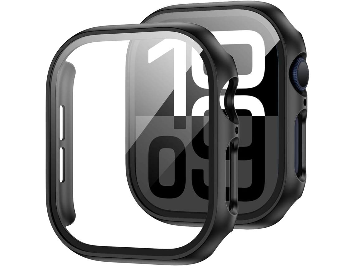 Capa Integrada Preta Protetor Ecrã Smartwatch 46mm