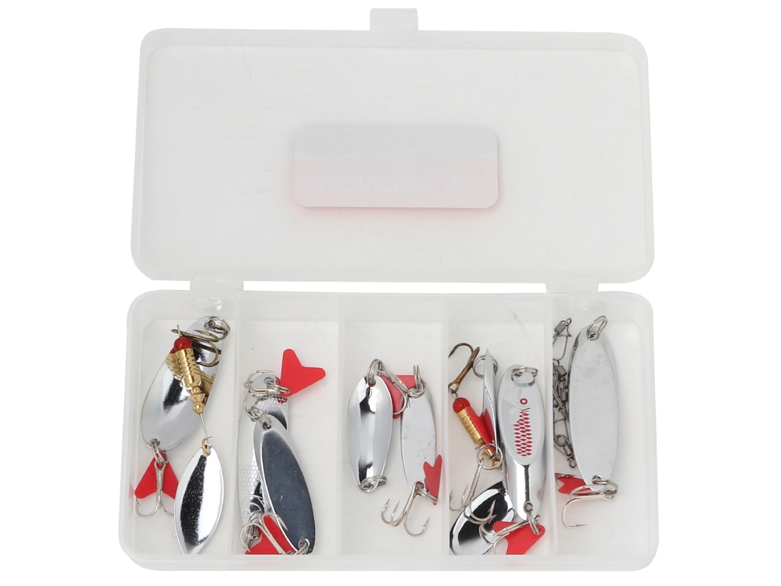Conjunto Iscas Pesca 16 Peças Com Anzóis