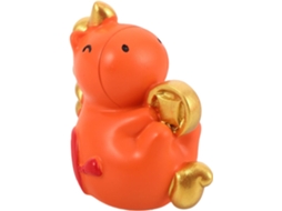 Estatueta Resina Cavalo 9 Decoração Chinês Enfeite Símbolo Sorte Prosperidade Presente Tradicional Zodíaco Ano GOKOCO