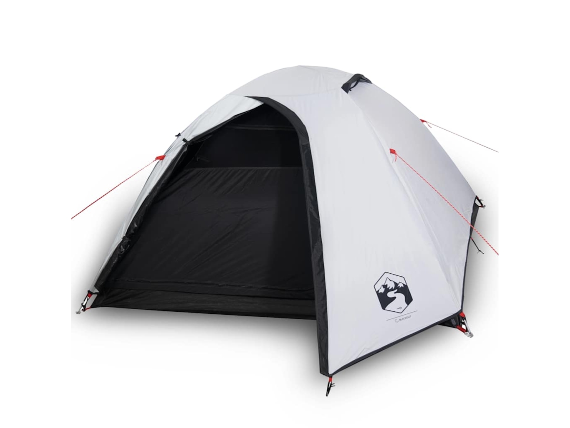 Tenda de campismo p/ 4 pessoas VIDAXL tecido opaco impermeável branco