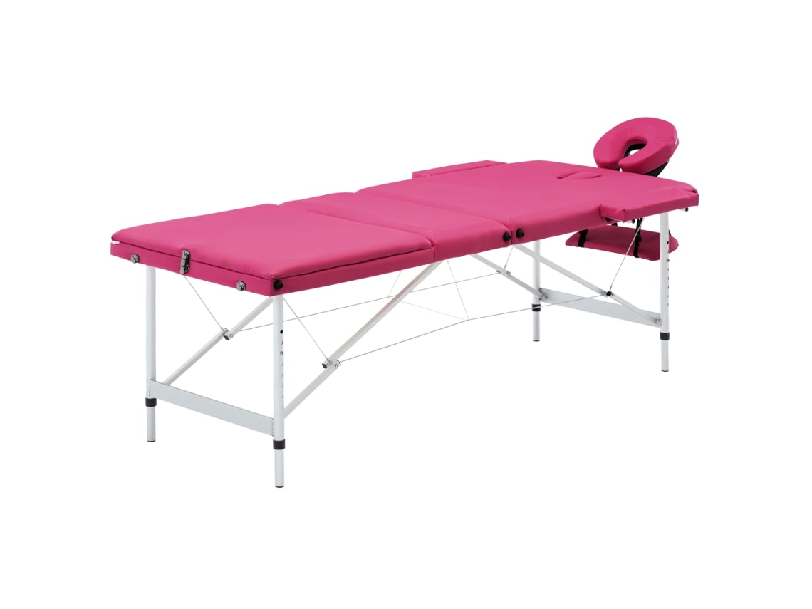 Massage Table, Massage Tables Vidaxl Cor-de-rosa Alumínio
