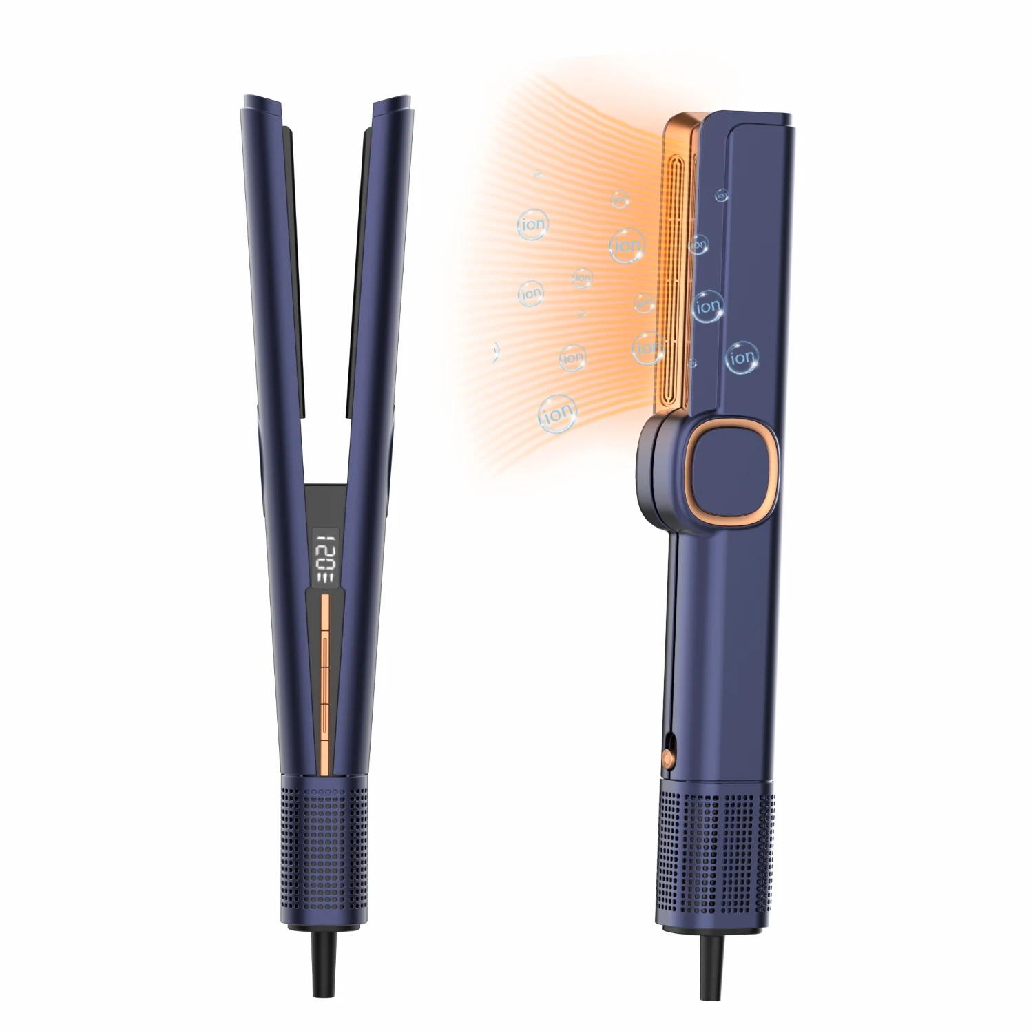(azul) Novos Acessórios De Luxo Para Estilizar O Cabelo - Prancha De Cabelo, Secador De Cabelo, Alisador De Cabelo
