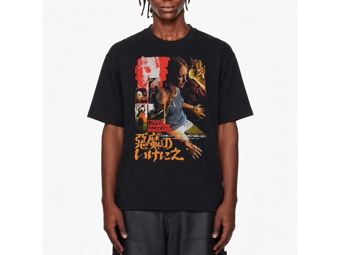 The Texas Chainsaw Massacre Japanese Poster T-shirt 2 Unisex Adults Size:xxl
