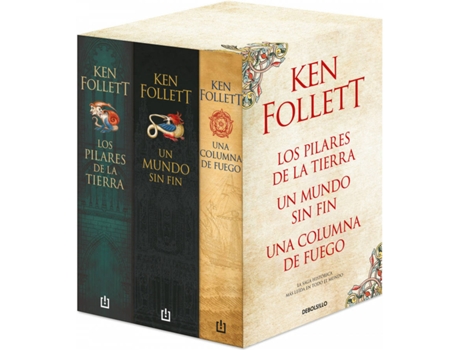 Livro Trilogía Los Pilares De La Tierra (Pack Con Los Pilares De La Tierra , Un Mundo Sin Fin , Una Columna De Fuego) de Ken Follett (Espanhol)