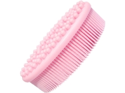 Conjunto De 2 Escovas Banho Silicone, Escova De Massagem Para Adultos E Meninos Meninas, Acessórios De Viagem, Rosa