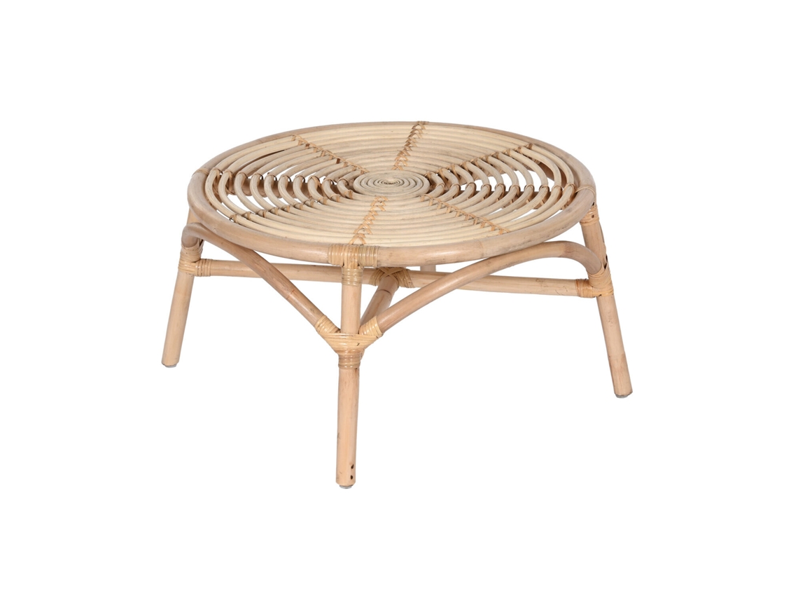 Mesa Lateral em Rattan Natural, 65x65x36cm ALEXANDRA HOUSE LIVING