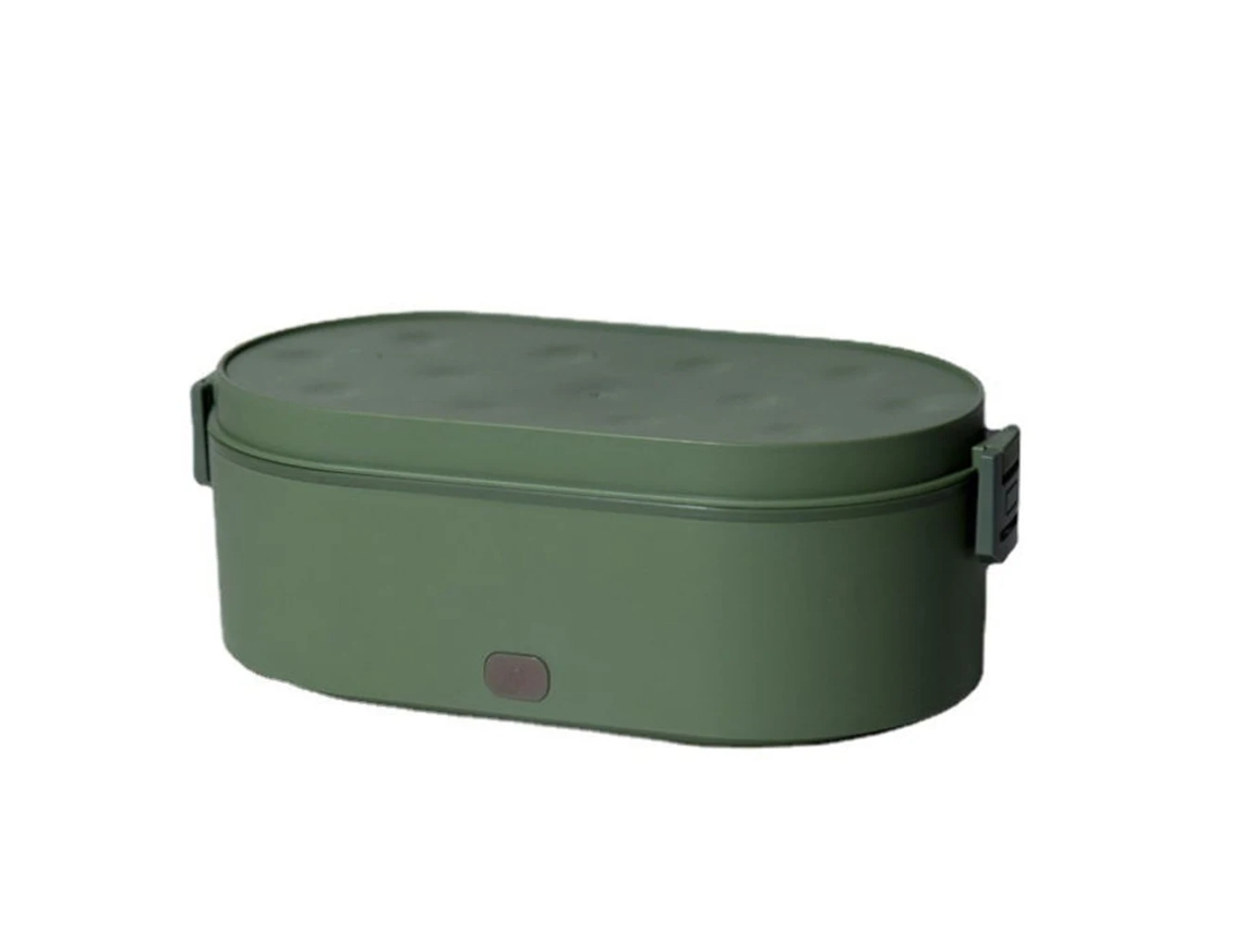 Verde Marmita Elétrica Portátil Mini 800ml Usb Aquecer Alimentos Casa Carro Arroz Refeições Aço Inoxidável MDUG
