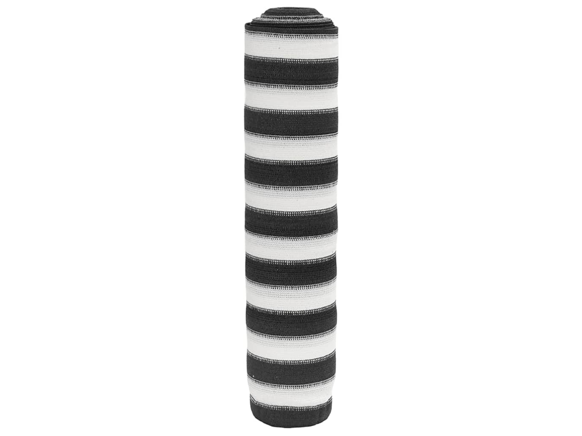Vidaxl Rede De Privacidade Pead 75 G/m² 2x25 M Antracite E Branco