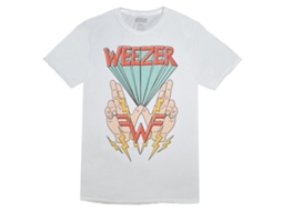 Weezer Hands Lightning T-shirt Unisex Adults Size:xxl
