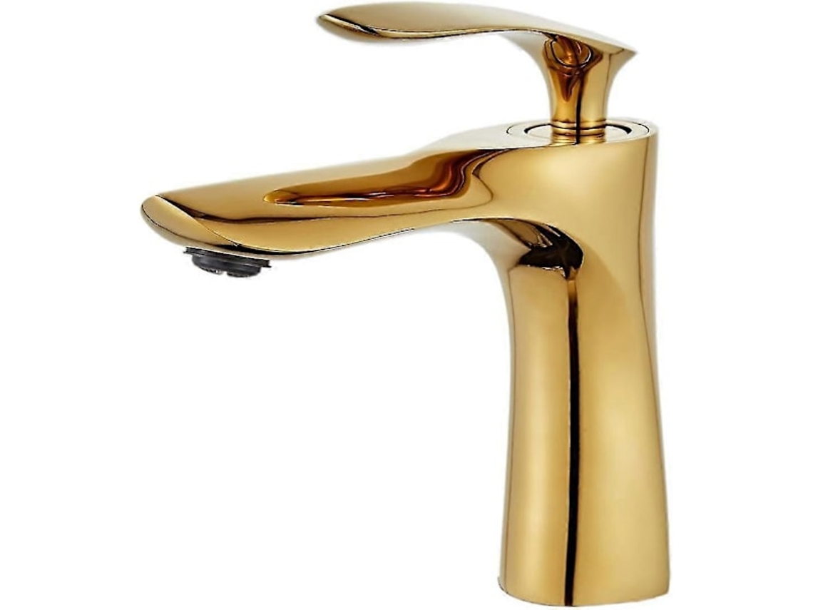 Lurelia Torneira De Lavatório, Monocomando, Dourado, Latão, Para Casa De Banho