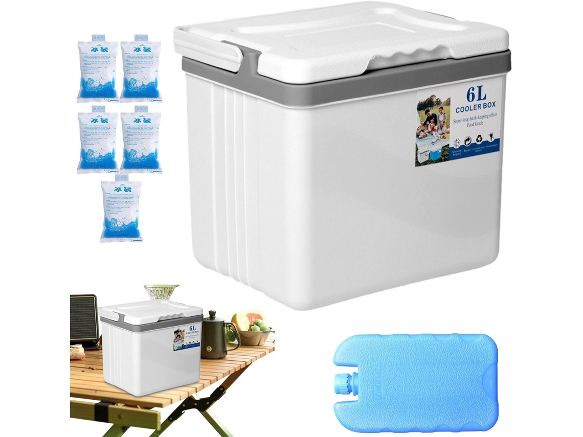 Caixa Térmica Para Camping, Resistente, Com Capacidade De 6 Litros, Ideal Para Uso Intensivo. Portát Gokoco