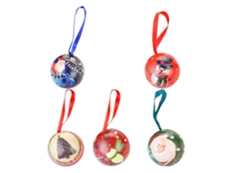 Laxiscreed Caixa De Presente De Natal Com 10 Bolas Decorativas Em Ferro E Candy Box