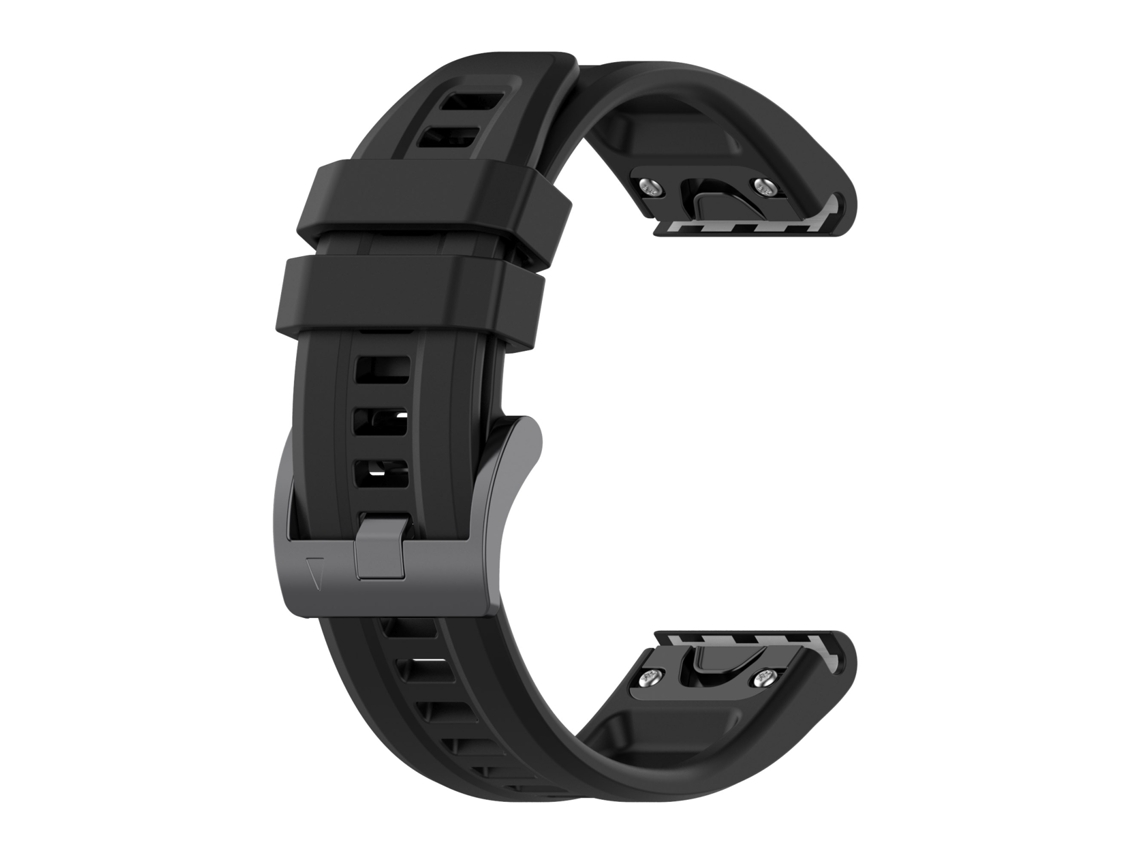 Bracelete de Smartwatch para Garmin Descent G1 22mm de cor sólida de silicone (preta)
