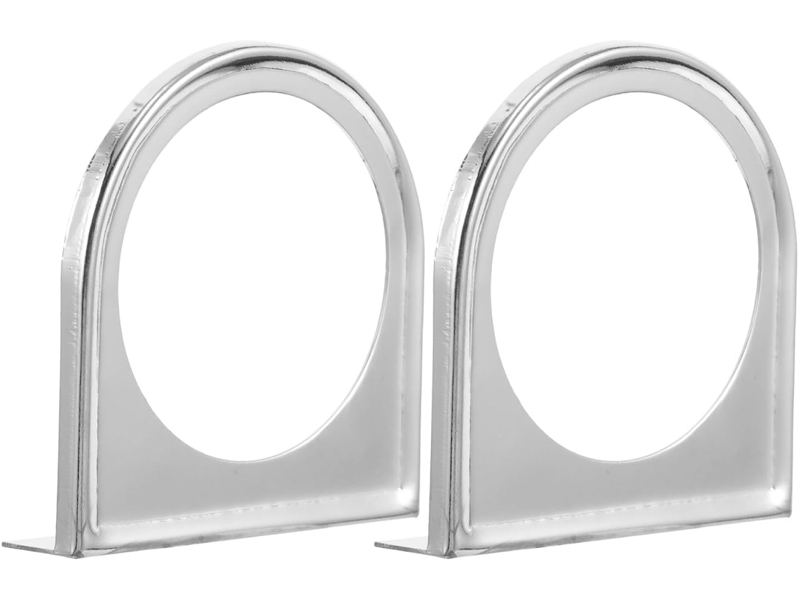 Suporte Para Medidor De Carro Em Ferro Preto, 52 Mm, 2 Peças, Montagem Com Furo Único.