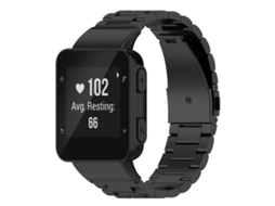 Bracelete para Garmin XIAOMOYU Forerunner 35 / 30 Liga de Titânio Fivela Plana Três Esferas Preta
