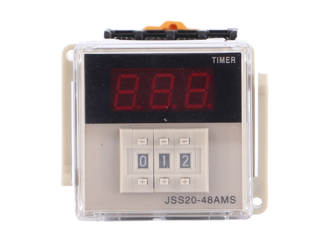 Relé Temporizador de Retardo de Encendido JSS20‑48AMS com Display Digital 1-999s AC220V
