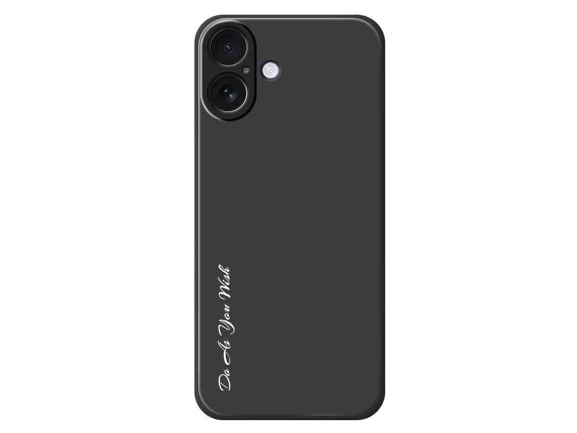 Capa Para Iphone 17 - Silicone Com Corte Reto - Faça Como Quiser