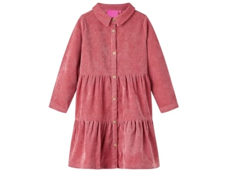 Vestido de Criança VIDAXL Comprida Bombazina Vida Xl 116.0 Rosa (116 cm)
