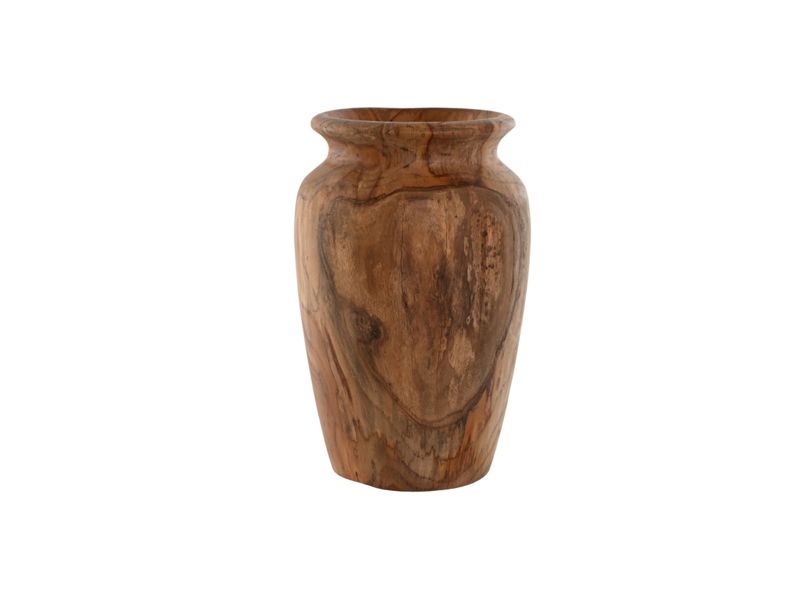 Vaso de Teca Natural 24x24x39,5cm ALEXANDRA HOUSE LIVING