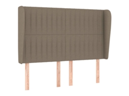 Headboard, Headboards Vidaxl Cinzento-acastanhado Tecido (147 X 23 X 118/128 Cm)