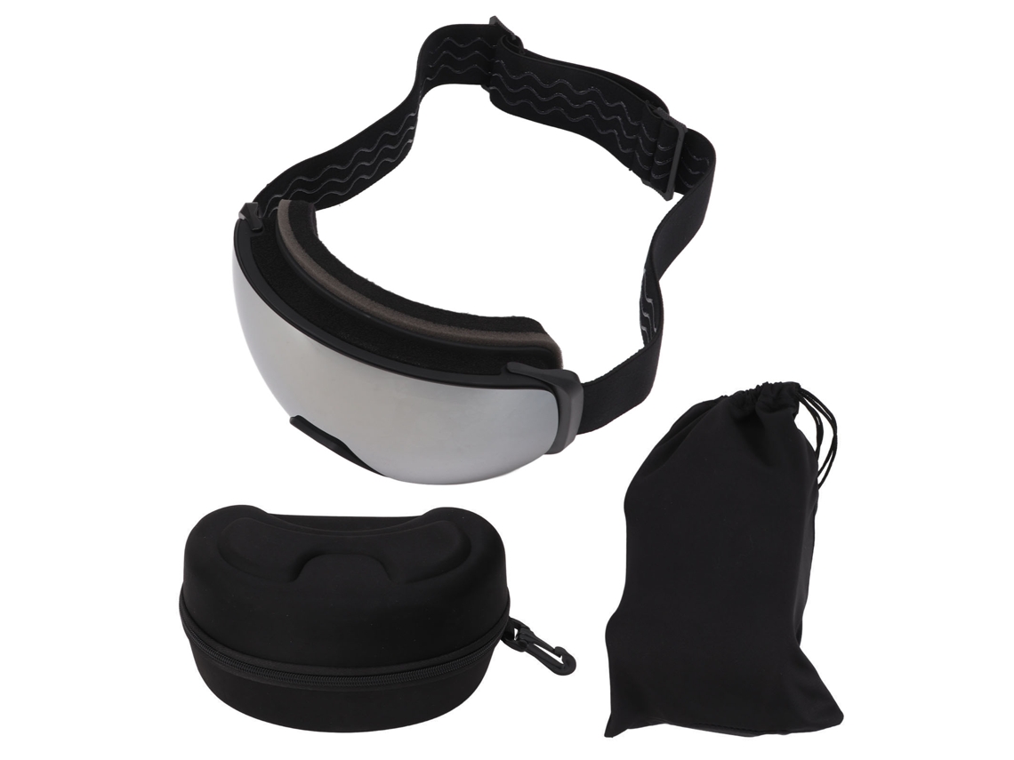 Óculos De Esqui Com Lentes Magnéticas Antifog, Lentes Intercambiáveis De Dupla Camada Para Homens E Mulheres Prateados