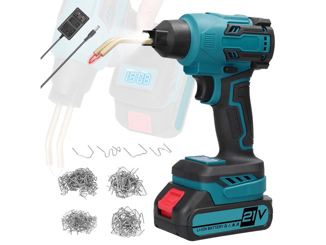 Máquina De Soldadura De Plásticos Portátil Para Reparaciones De Paneles De Coches Con Stapler Caliente Y Luz Led