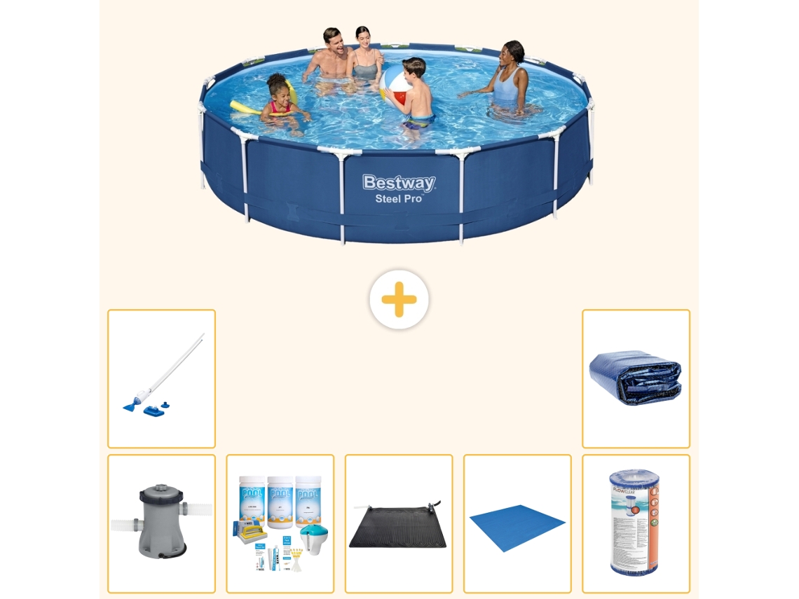 Bestway Piscina Bestway Steel Pro Redonda - 396x84 Cm - 8-peças S21617