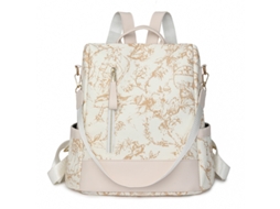Mochila Eifson Mochila Antifurto Feminina, Para Viagem, Trabalho, Escola E Uso Diário (branca)