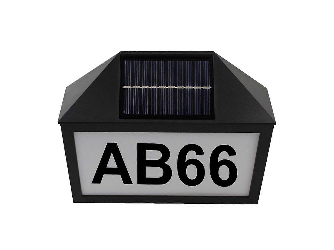 Decoração Número Da Casa Endereço Lâmpada Solar Placa De Endereço Luz Solar Olysi Shop