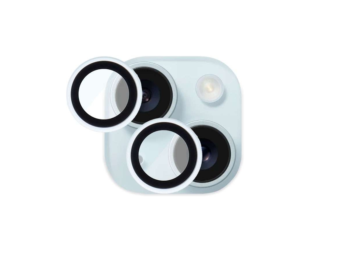 Protetor de Lente Branco para iPhone 15 LA CASA DE LAS CARCASAS