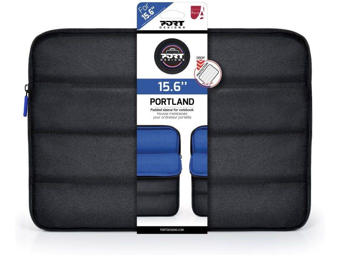 Mala para Portátil PORT DESIGNS Portland (15.6'' - Preto)