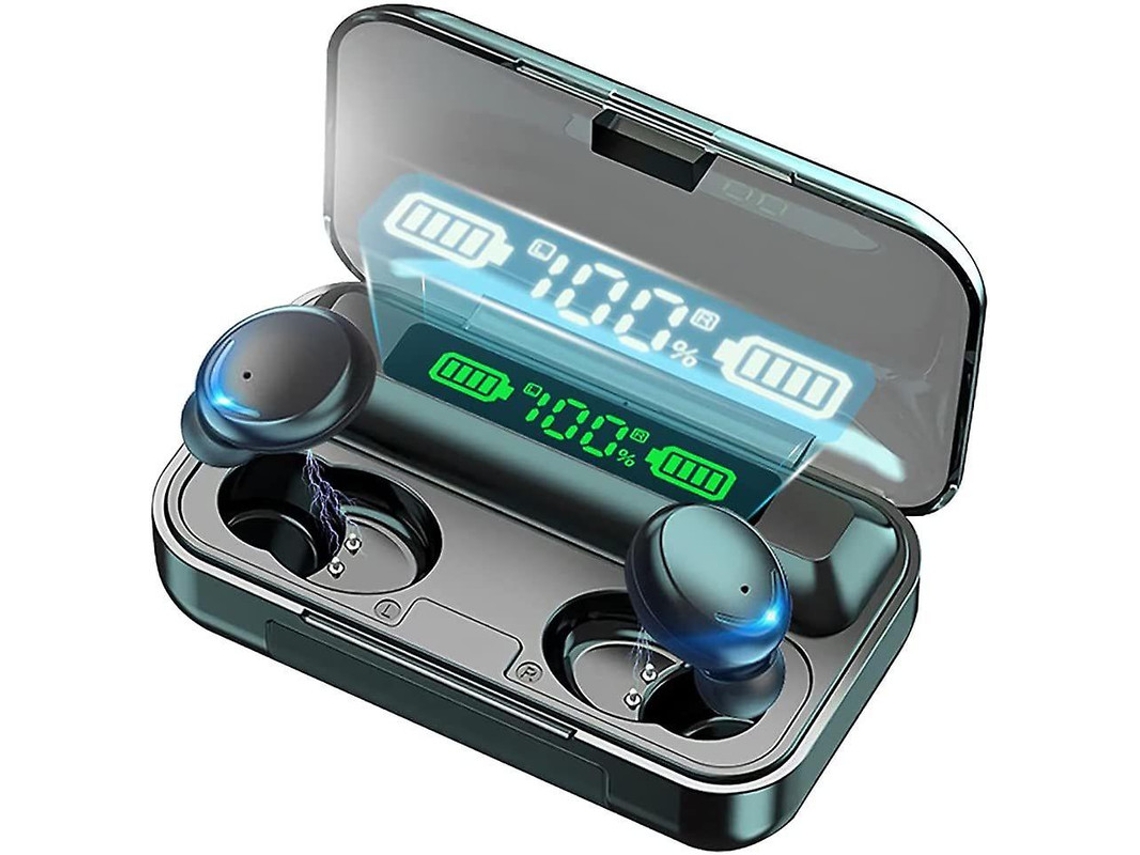 Fones Bluetooth 5.0 Tws Ipx7 Controle Toque Graves Profundos Esporte/trabalho/casa Preto