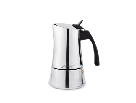Cafeteira Italiana FEEL MAESTRO Mr-1668-6 Prateado Aço Inoxidável 18/10 300 Ml 6 Copos