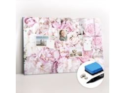 Quadro Magnético De Parede Flores Decorativas Para A Cozinha Espelharte (90x60 Cm)