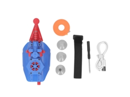Brinquedo Kids Web Launcher 3 Peças Lançador De Corda Com Ventosas Para Parede Azul