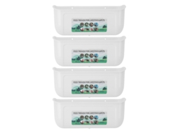 Conjunto de 4 Comedouros pendentes para Galinhas, Cabras, Aves com ganchos S/MARCA