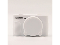 Capa Protetora Silicone HEXINYIGJLY para Canon Powershot Sx740/sx730leve, Antirriscos Branco